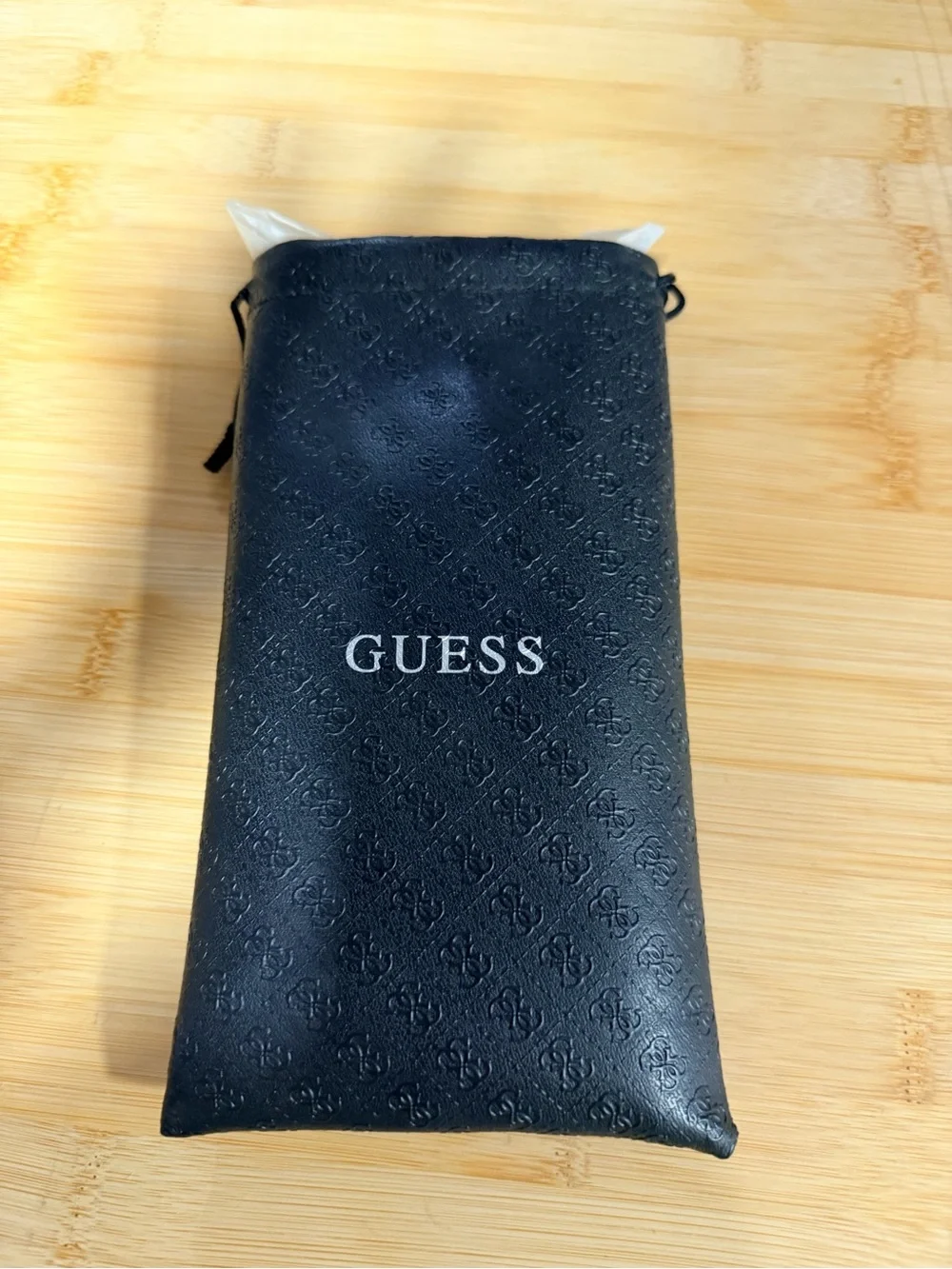 Guess Red Rectangle Women's Sunglasses with Gradient Lenses Gold Accents